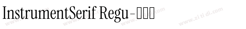 InstrumentSerif Regu字体转换